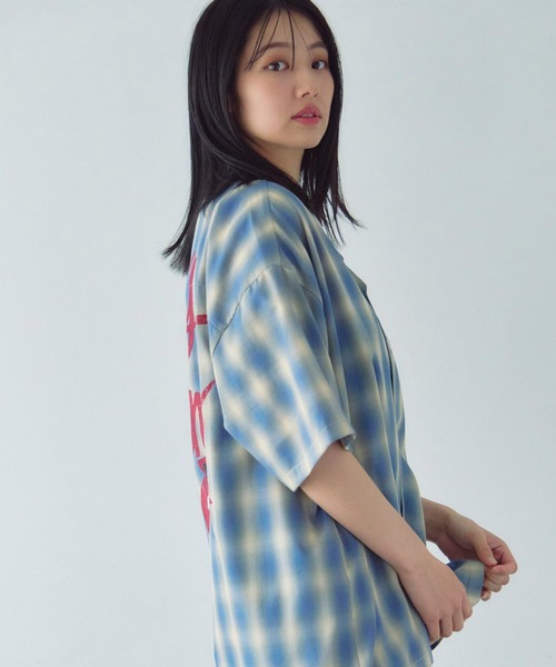 JACKROSE（ジャックローズ）の「B-TRS-ヴィンテージ加工・チェック　ＳSシャツ（シャツ/ブラウス・メンズ・レッド/グリーン/ブルー・M/L）」の17枚目の写真