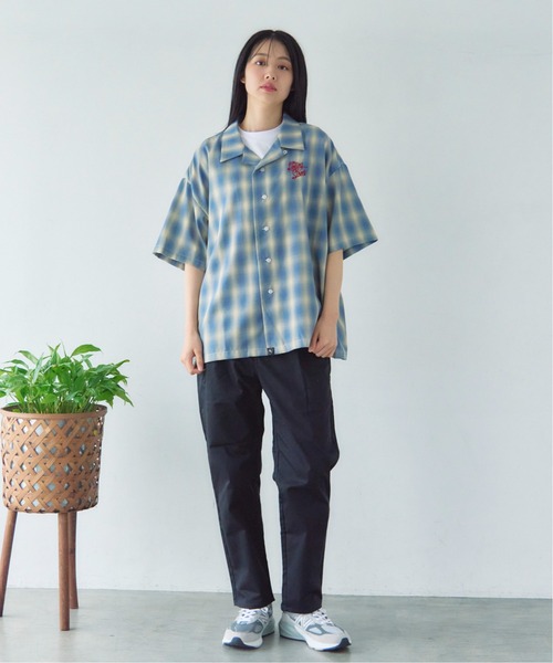 JACKROSE（ジャックローズ）の「B-TRS-ヴィンテージ加工・チェック　ＳSシャツ（シャツ/ブラウス・メンズ・レッド/グリーン/ブルー・M/L）」の21枚目の写真