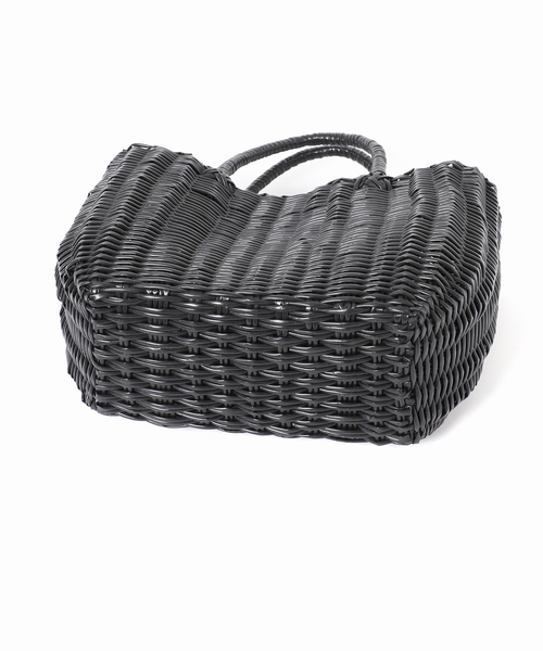 Le Voyage en Panier（ルヴォヤージュアンパニエ）の「【Le voyage en panier/ルヴォヤージュアンパニエ 】PVC Bag：かごバッグ（かごバッグ・レディース・ブラック/ブラウン・FREE）」の11枚目の写真