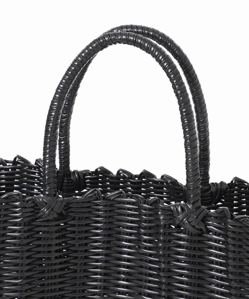 Le Voyage en Panier（ルヴォヤージュアンパニエ）の「【Le voyage en panier/ルヴォヤージュアンパニエ 】PVC Bag：かごバッグ（かごバッグ・レディース・ブラック/ブラウン・FREE）」の13枚目の写真