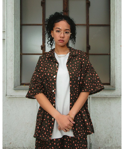 KEBOZ LEOPARD SHIRTSSHORTSケボズレオパードセットアップ LEOPARD SHIRT（シャツ/ブラウス）｜KEBOZ（ケボズ）のファッション