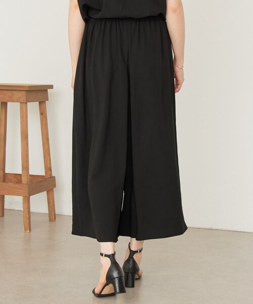 BEARDSLEY(ビアズリー)の「ストレッチジョーゼットギャザーパンツ(その他パンツ・レディース・ブラック・1/0)」の4枚目の写真