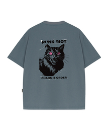 Chaos Cat クールコットンオーバーサイズ半袖Tシャツ