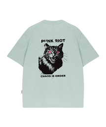 WILDROCK（ワイルドロック）の「Chaos Cat クールコットンオーバーサイズ半袖Tシャツ（Tシャツ/カットソー）」