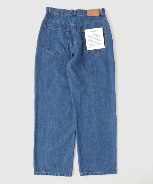 B.C STOCK（ベーセーストック）の「OSKR / オーエスケーアール ex 12oz Painted Tapered Denim Pants（デニムパンツ・メンズ・ブラック/ブルー系その他・LARGE/MEDIUM）」の14枚目の写真