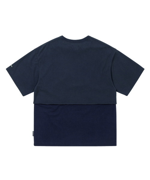 AJOBYAJO（アジョバイアジョ）の「[PBA] Arch Logo Washed Layered T-Shirt [NAVY]（Tシャツ/カットソー・レディース・その他・LARGE/MEDIUM）」の2枚目の写真