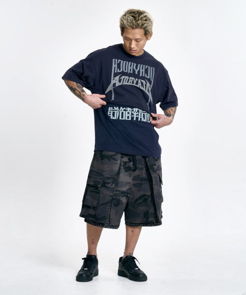 AJOBYAJO（アジョバイアジョ）の「[PBA] Arch Logo Washed Layered T-Shirt [NAVY]（Tシャツ/カットソー・レディース・その他・LARGE/MEDIUM）」の5枚目の写真