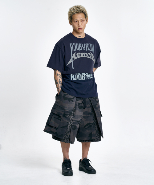 AJOBYAJO（アジョバイアジョ）の「[PBA] Arch Logo Washed Layered T-Shirt [NAVY]（Tシャツ/カットソー・レディース・その他・LARGE/MEDIUM）」の6枚目の写真
