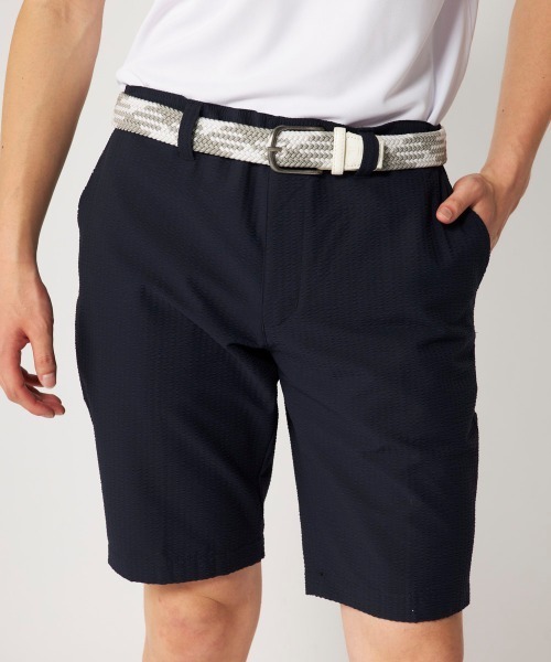 FILA GOLF(フィラゴルフ )の「【FILA GOLF:フィラゴルフ】サッカー素材ショートパンツ ゴルフ(その他パンツ・メンズ・ライトグレー/ライトカーキ/ネイビー・MEDIUM/LARGE/X-LARGE/XX-LARGE)」の3枚目の写真