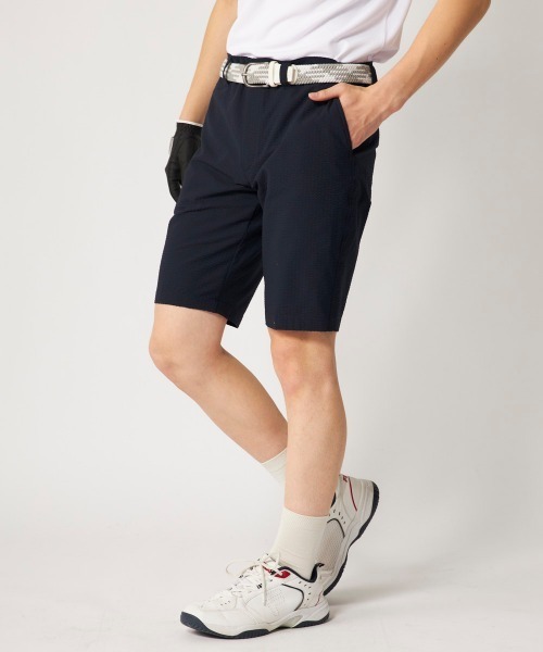 FILA GOLF(フィラゴルフ )の「【FILA GOLF:フィラゴルフ】サッカー素材ショートパンツ ゴルフ(その他パンツ・メンズ・ライトグレー/ライトカーキ/ネイビー・MEDIUM/LARGE/X-LARGE/XX-LARGE)」の4枚目の写真