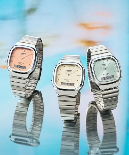 CASIO(カシオ)の「CASIO/カシオ 腕時計 CASIO CLASSIC AQ-240E-4AJF(アナログ腕時計・メンズ・シルバー・FREE)」の4枚目の写真