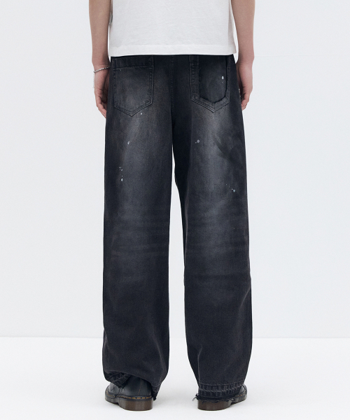 MAISON MINED(メゾンミネド)の「HAND PAINT FADED DENIM PANTS BLACK(デニムパンツ・メンズ・その他・SMALL/MEDIUM/LARGE)」の6枚目の写真