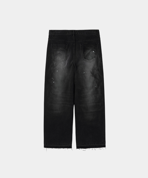 MAISON MINED(メゾンミネド)の「HAND PAINT FADED DENIM PANTS BLACK(デニムパンツ・メンズ・その他・SMALL/MEDIUM/LARGE)」の9枚目の写真