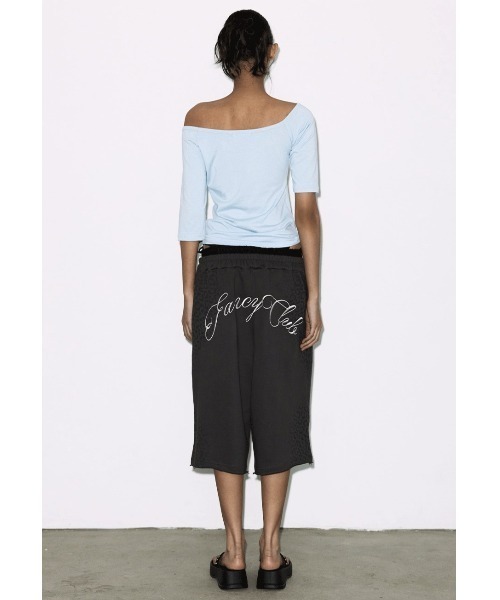 FANCY CLUB(ファンシークラブ)の「A'GEM/9 × .kom 『FANCY CLUB/ファンシークラブ』 LEOPARD SAGGING BERMUDA PANTS/レオパードサギングバミューダパンツ(スウェットパンツ・レディース・ホワイト/チャコールグレー・FREE)」の13枚目の写真