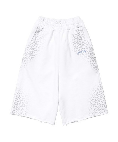 FANCY CLUB(ファンシークラブ)の「A'GEM/9 × .kom 『FANCY CLUB/ファンシークラブ』 LEOPARD SAGGING BERMUDA PANTS/レオパードサギングバミューダパンツ(スウェットパンツ・レディース・ホワイト/チャコールグレー・FREE)」の14枚目の写真