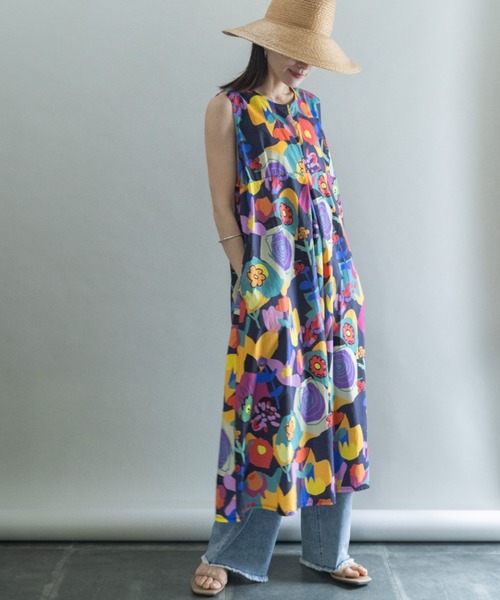 lodie（ロディ）の「アジアンリゾート ワンピース（ワンピース・レディース・ブラック/ベージュ・FREE）」の15枚目の写真