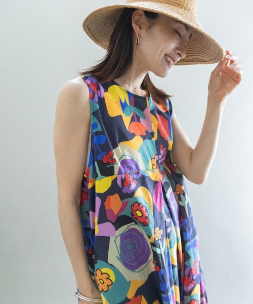 lodie（ロディ）の「アジアンリゾート ワンピース（ワンピース・レディース・ブラック/ベージュ・FREE）」の14枚目の写真