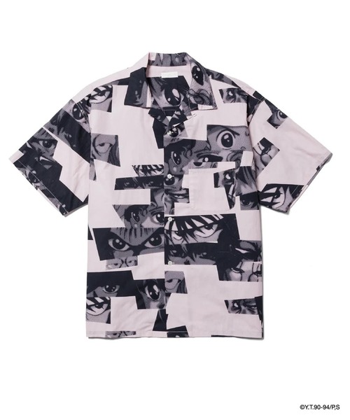 F-LAGSTUF-F(フラグスタフ)の「F-LAGSTUF-F / フラグスタフ "EYES" SS SHIRT(x幽遊白書)(シャツ/ブラウス・メンズ・ピンク/ブラック・LARGE)」の2枚目の写真