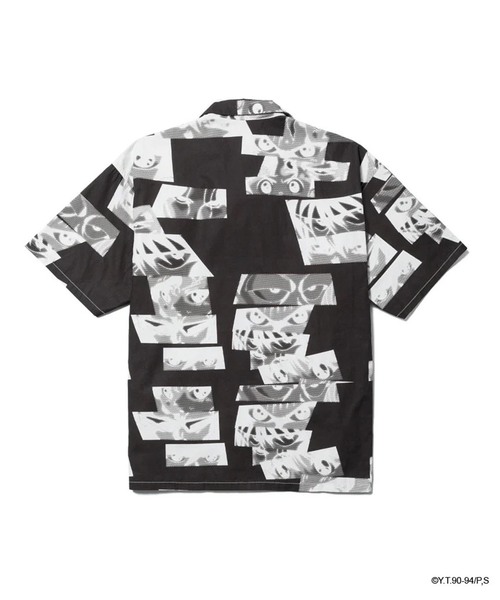 F-LAGSTUF-F(フラグスタフ)の「F-LAGSTUF-F / フラグスタフ "EYES" SS SHIRT(x幽遊白書)(シャツ/ブラウス・メンズ・ピンク/ブラック・LARGE)」の3枚目の写真