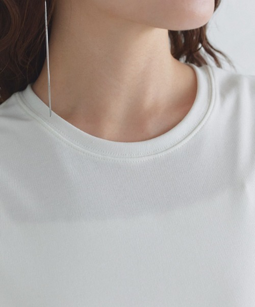 ECLAM（クラム）の「[ECLAM]【SET】2wayチュールフリルベスト×ノースリーブカットソー（Tシャツ/カットソー・レディース・オフホワイト/ブラック系その他2・L/M）」の13枚目の写真