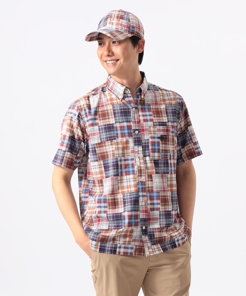 (MEN) ORANGE LABEL / Madras check рубашка