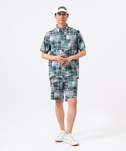 BEAMS GOLF(ビームスゴルフ)の「〈MEN〉ORANGE LABEL / マドラスチェック シャツ(ポロシャツ・メンズ・レッド/グリーン・MEDIUM/LARGE/X-LARGE/SMALL)」の7枚目の写真