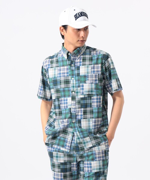BEAMS GOLF(ビームスゴルフ)の「〈MEN〉ORANGE LABEL / マドラスチェック シャツ(ポロシャツ・メンズ・レッド/グリーン・MEDIUM/LARGE/X-LARGE/SMALL)」の8枚目の写真
