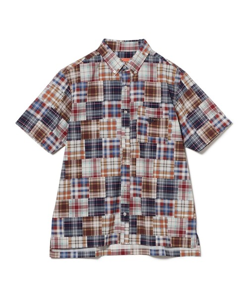 BEAMS GOLF(ビームスゴルフ)の「〈MEN〉ORANGE LABEL / マドラスチェック シャツ(ポロシャツ・メンズ・レッド/グリーン・MEDIUM/LARGE/X-LARGE/SMALL)」の9枚目の写真