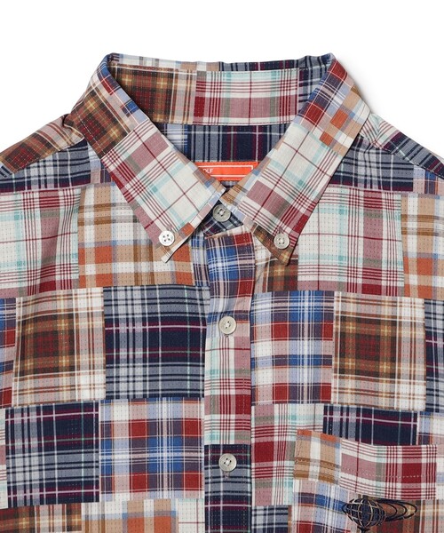 BEAMS GOLF(ビームスゴルフ)の「〈MEN〉ORANGE LABEL / マドラスチェック シャツ(ポロシャツ・メンズ・レッド/グリーン・MEDIUM/LARGE/X-LARGE/SMALL)」の10枚目の写真