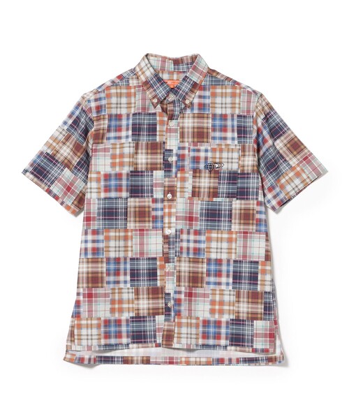BEAMS GOLF(ビームスゴルフ)の「〈MEN〉ORANGE LABEL / マドラスチェック シャツ(ポロシャツ・メンズ・レッド/グリーン・MEDIUM/LARGE/X-LARGE/SMALL)」の20枚目の写真