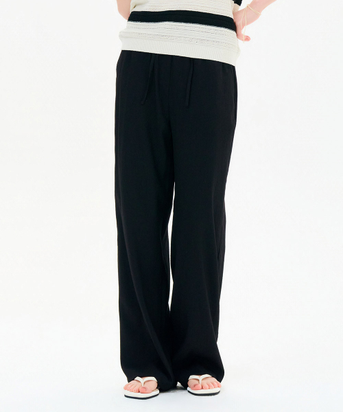 CHASECULT(チェイスカルト)の「レディース リネンライク ワイドパンツ-FBRG2278C03(その他パンツ・レディース・ブラック・67/70/76)」の4枚目の写真