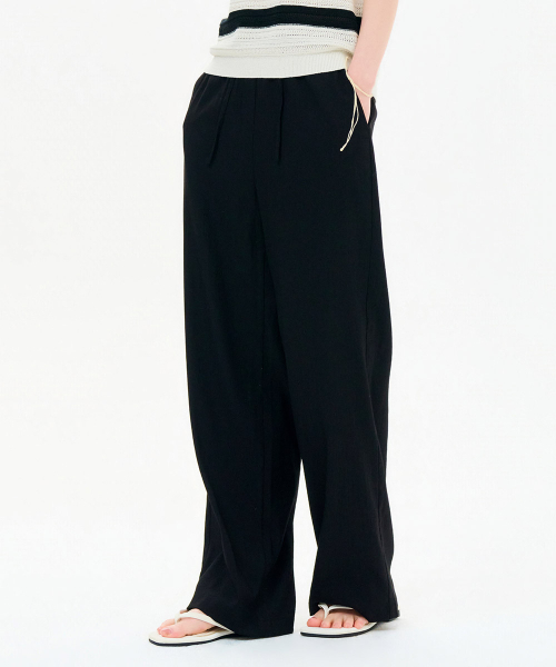 CHASECULT(チェイスカルト)の「レディース リネンライク ワイドパンツ-FBRG2278C03(その他パンツ・レディース・ブラック・67/70/76)」の5枚目の写真