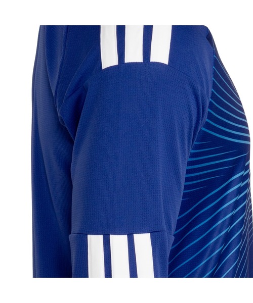 adidas（アディダス）の「アディダス サッカー日本代表 2026 ホーム レプリカ ユニフォーム 長袖（Tシャツ/カットソー・メンズ・ブルー・4L/S/M/L/LL/3L）」の4枚目の写真
