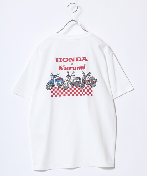 2026SS HONDA×kuromi/ホンダ×クロミ バックプリント半袖Tシャツ
