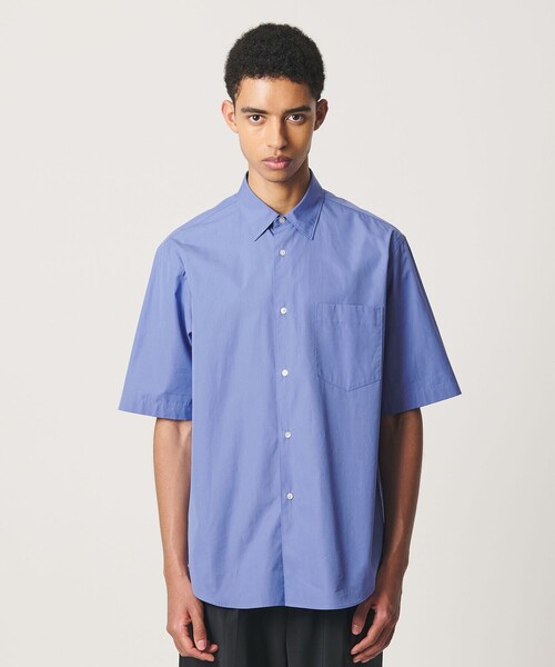 BEAUTY&YOUTH UNITED ARROWS(ビューティーアンドユースユナイテッドアローズ)の「HI-LINE 120/2 ブロード レギュラー ショートスリーブ シャツ(シャツ/ブラウス・メンズ・ホワイト/ネイビー/マスタード/ブラック/ライトブルー・L/M/XL/S)」の14枚目の写真