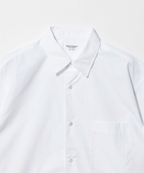 BEAUTY&YOUTH UNITED ARROWS(ビューティーアンドユースユナイテッドアローズ)の「HI-LINE 120/2 ブロード レギュラー ショートスリーブ シャツ(シャツ/ブラウス・メンズ・ホワイト/ネイビー/マスタード/ブラック/ライトブルー・L/M/XL/S)」の18枚目の写真