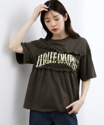 【Lee】SHIRRING H/S TEE