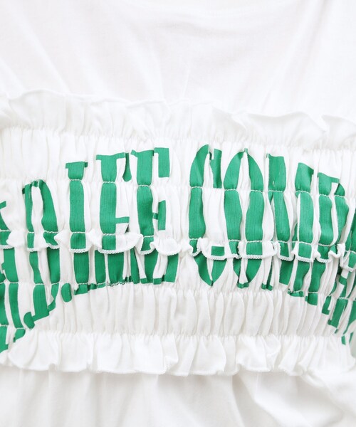 grove(グローブ)の「【Lee】SHIRRING H/S TEE(Tシャツ/カットソー・レディース・オフホワイト/チャコールグレー/グレー・02)」の7枚目の写真