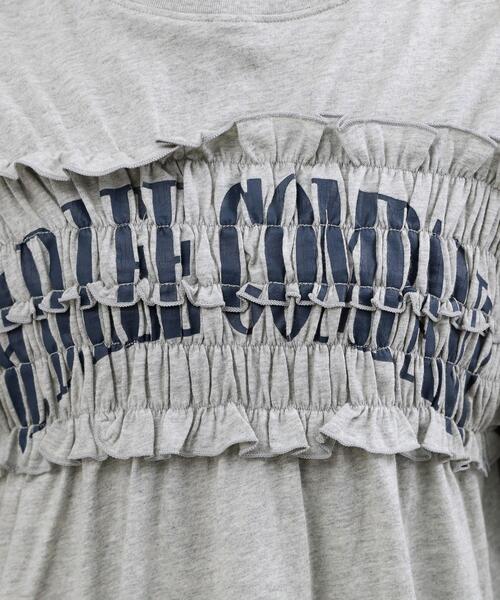 grove(グローブ)の「【Lee】SHIRRING H/S TEE(Tシャツ/カットソー・レディース・オフホワイト/チャコールグレー/グレー・02)」の11枚目の写真