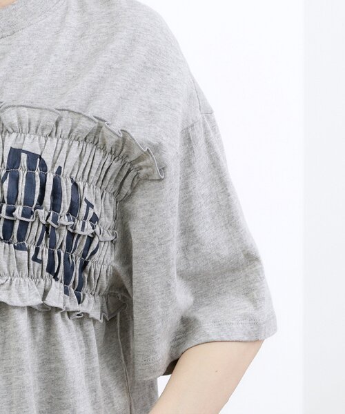 grove(グローブ)の「【Lee】SHIRRING H/S TEE(Tシャツ/カットソー・レディース・オフホワイト/チャコールグレー/グレー・02)」の20枚目の写真