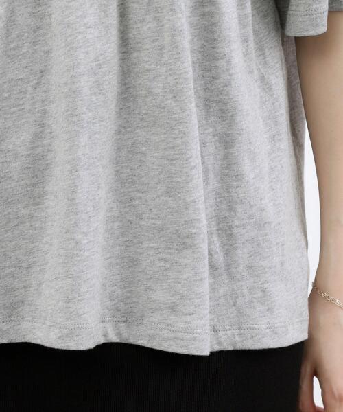 grove(グローブ)の「【Lee】SHIRRING H/S TEE(Tシャツ/カットソー・レディース・オフホワイト/チャコールグレー/グレー・02)」の21枚目の写真