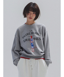 French Muse Artwork Sweatshirt_MELANGE