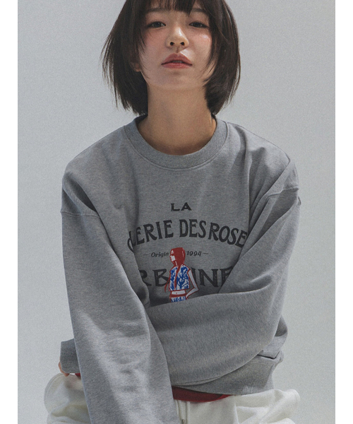 ANNEHEARTS（アンハーツ）の「French Muse Artwork Sweatshirt_MELANGE（スウェット・レディース・その他・SMALL/MEDIUM）」の3枚目の写真
