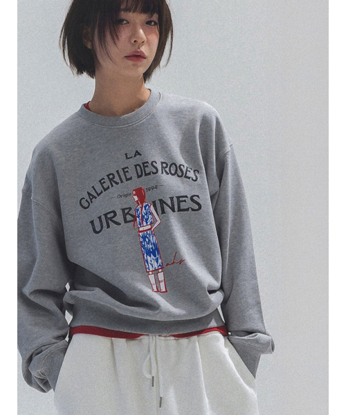 ANNEHEARTS（アンハーツ）の「French Muse Artwork Sweatshirt_MELANGE（スウェット・レディース・その他・SMALL/MEDIUM）」の4枚目の写真