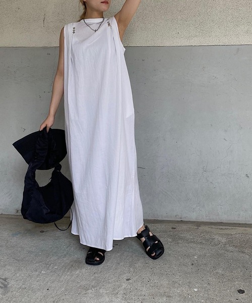 nananamoe(ナナナモエ)の「cotton lace 2way SH/OP / コットンレースツーウェイシャツワンピース(ワンピース・レディース・アイボリー/ブラック・FREE)」の7枚目の写真