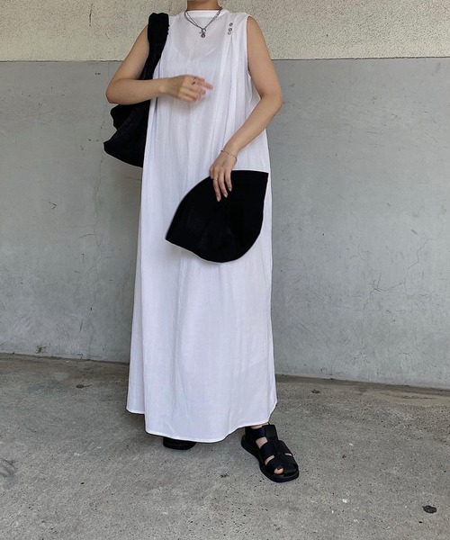 nananamoe(ナナナモエ)の「cotton lace 2way SH/OP / コットンレースツーウェイシャツワンピース(ワンピース・レディース・アイボリー/ブラック・FREE)」の10枚目の写真