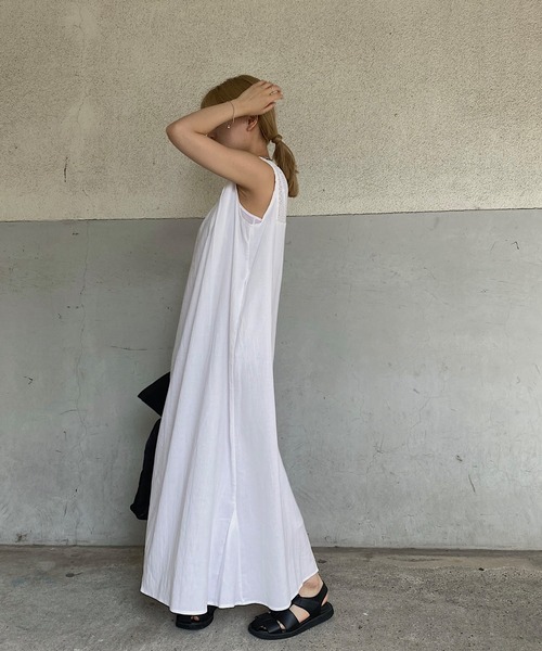 nananamoe(ナナナモエ)の「cotton lace 2way SH/OP / コットンレースツーウェイシャツワンピース(ワンピース・レディース・アイボリー/ブラック・FREE)」の13枚目の写真