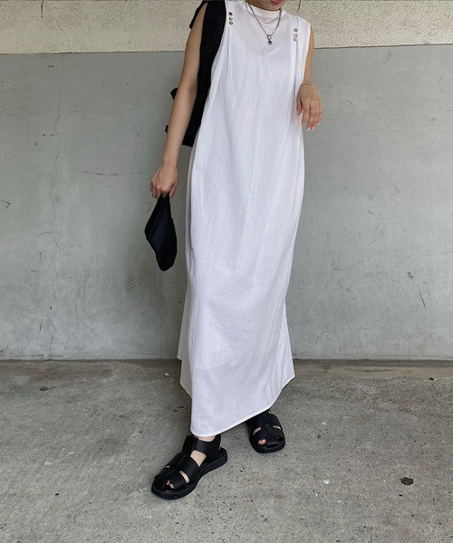 nananamoe(ナナナモエ)の「cotton lace 2way SH/OP / コットンレースツーウェイシャツワンピース(ワンピース・レディース・アイボリー/ブラック・FREE)」の14枚目の写真