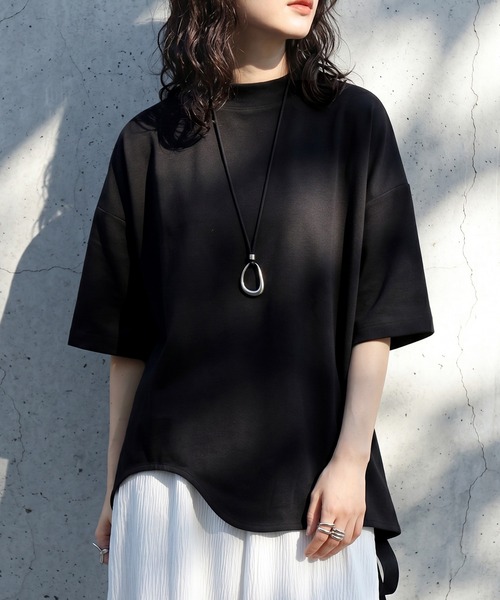 モックネック カットソー（Tシャツ/カットソー）｜antiqua（アンティカ