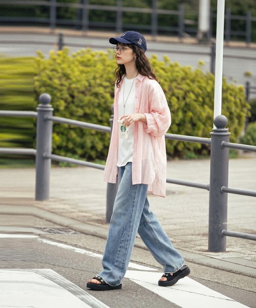 antiqua(アンティカ)の「モックネック カットソー(Tシャツ/カットソー・レディース・ホワイト/ブラック・C/REGULER)」の7枚目の写真